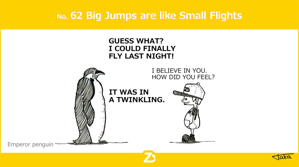 Big Jumps are like Small Flights